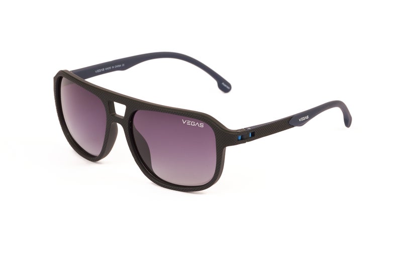 VEGAS Full Rim Rectangular Men Grey  Sunglasses V3009 C3 - Image 1